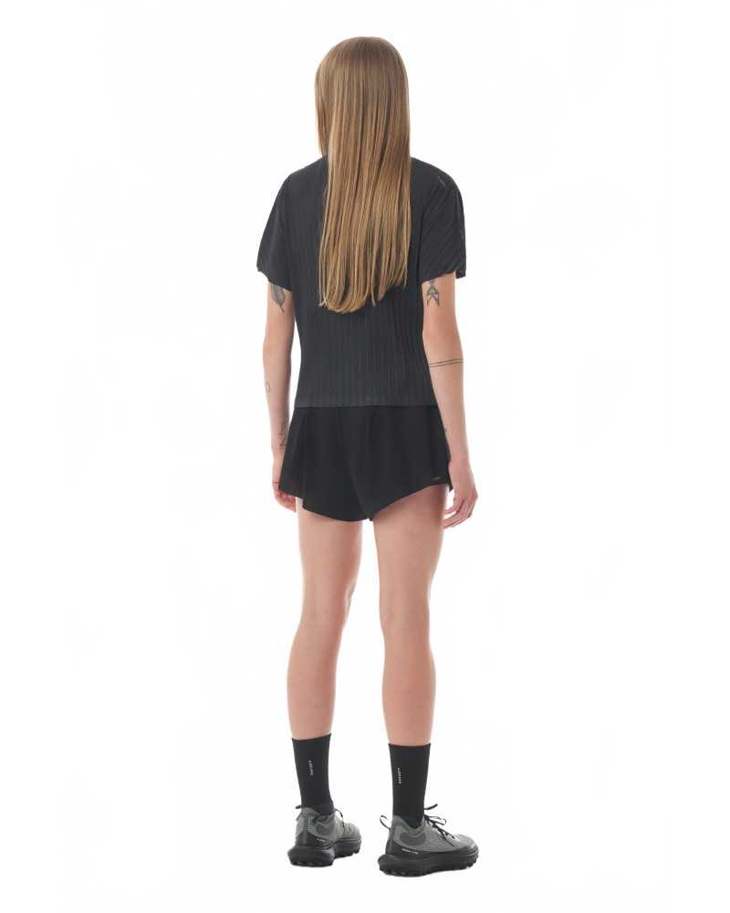 Auralite Pleated T-shirt - Satisfy - Black Auralite Pleated T-shirt - Satisfy - Black
