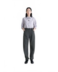 Curved Tailored Pants - Lemaire - Coal Curved Tailored Pants - Lemaire - Coal