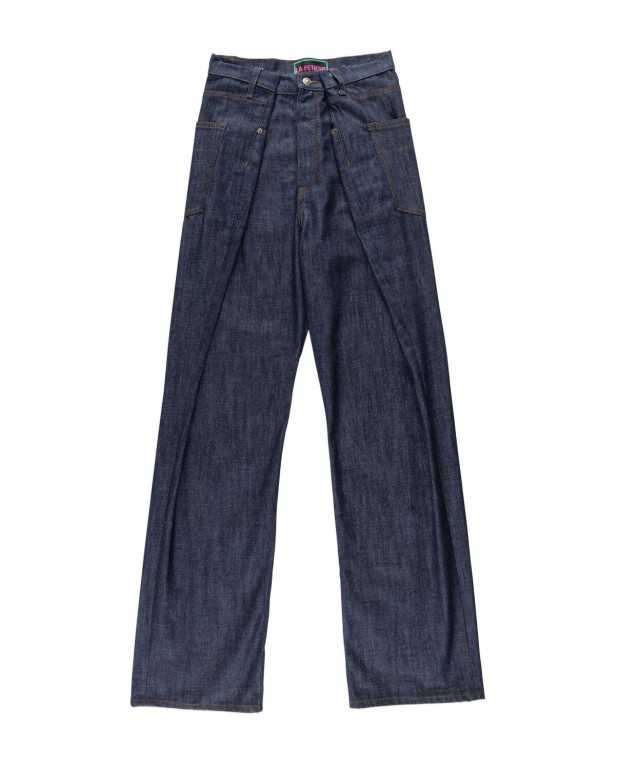 High Waisted Raw Denim Jean - La Fetiche - Raw Denim