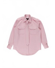 Military Style Shirt - La Fetiche - Light Pink