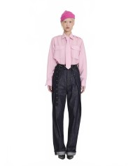 Military Style Shirt - La Fetiche - Light Pink
