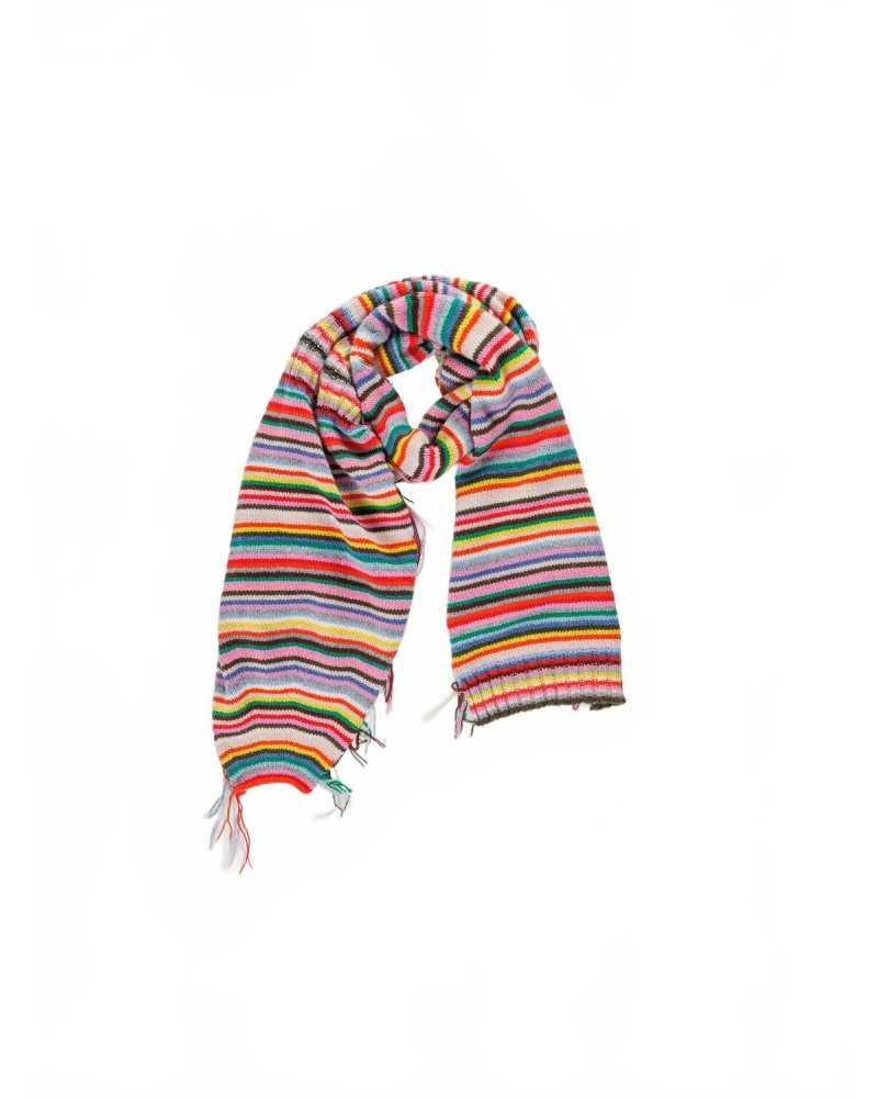 Multicolour Striped Scarf - La Fetiche - Multicolour