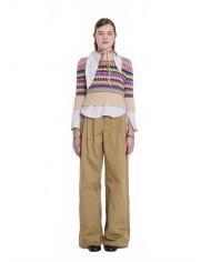 Neck Tie Blouse - La Fetiche - Blue Stripes