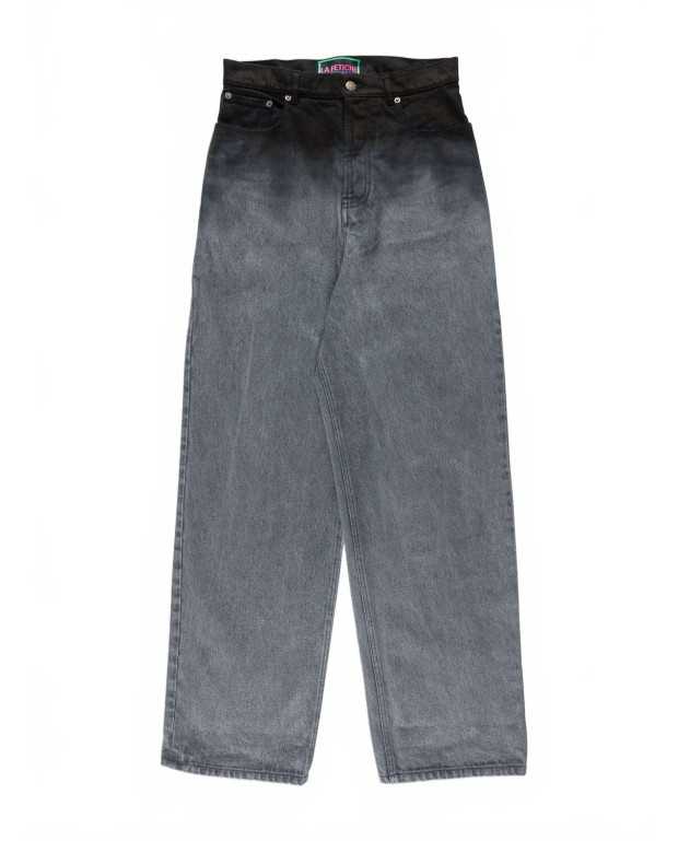 Stone Washed Boyfriend Jean - La Fetiche - Washed Black