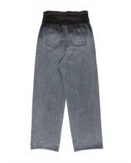 Stone Washed Boyfriend Jean - La Fetiche - Washed Black