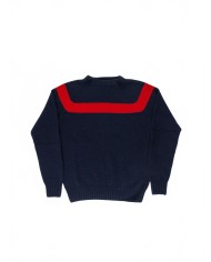 Traditional Seam Free Sweater - La Fetiche - Navy / Red Traditional Seam Free Sweater - La Fetiche - Navy / Red