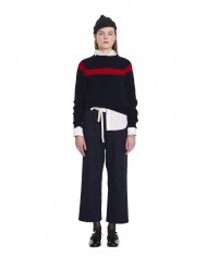 Traditional Seam Free Sweater - La Fetiche - Navy / Red Traditional Seam Free Sweater - La Fetiche - Navy / Red