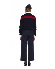 Traditional Seam Free Sweater - La Fetiche - Navy / Red Traditional Seam Free Sweater - La Fetiche - Navy / Red