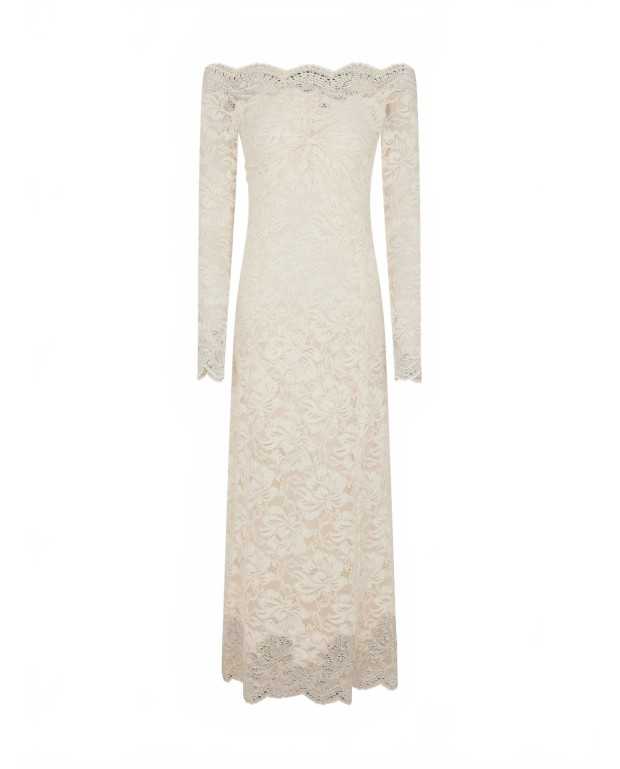 Robe Midi En Dentelle - Rabanne - Ivory