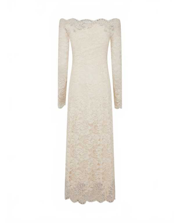 Robe Midi En Dentelle - Rabanne - Ivory
