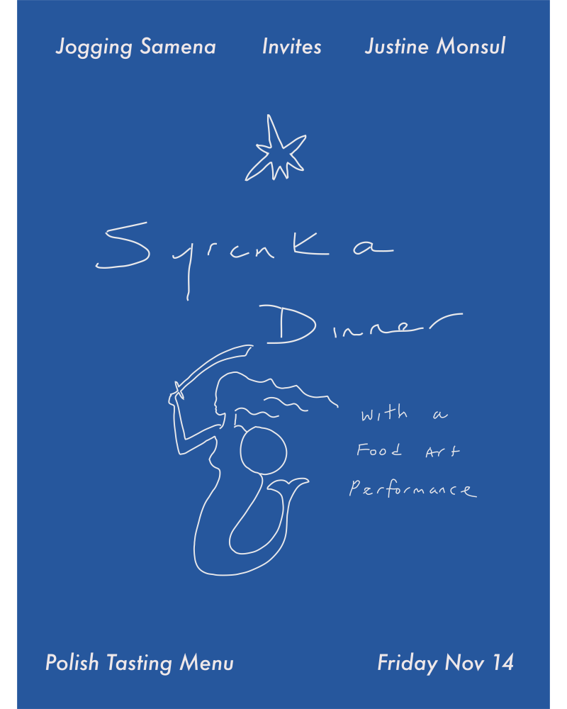 Syrenka Dinner for Friday Nov 14th 2025 Syrenka Dinner for Friday Nov 14th 2025