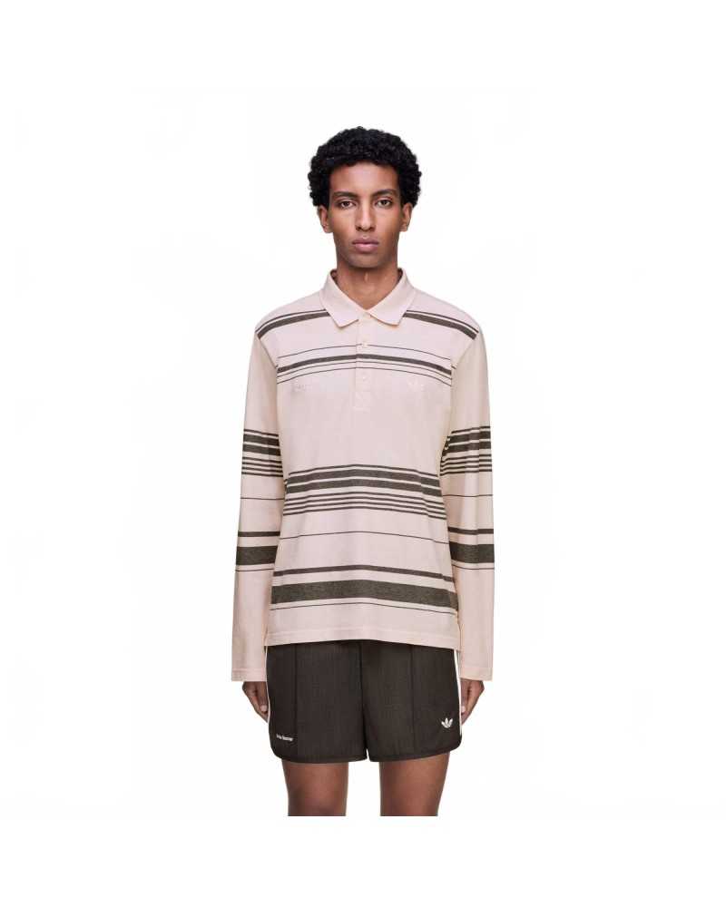 WB Polo - Adidas X Wales Bonner - Light Pink / Charcoal Grey WB Polo - Adidas X Wales Bonner - Light Pink / Charcoal Grey