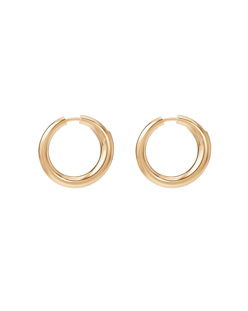 Boucle D oreille Creole Biseau - Charlotte Chesnais - Vermeil Boucle D oreille Creole Biseau - Charlotte Chesnais - Vermeil