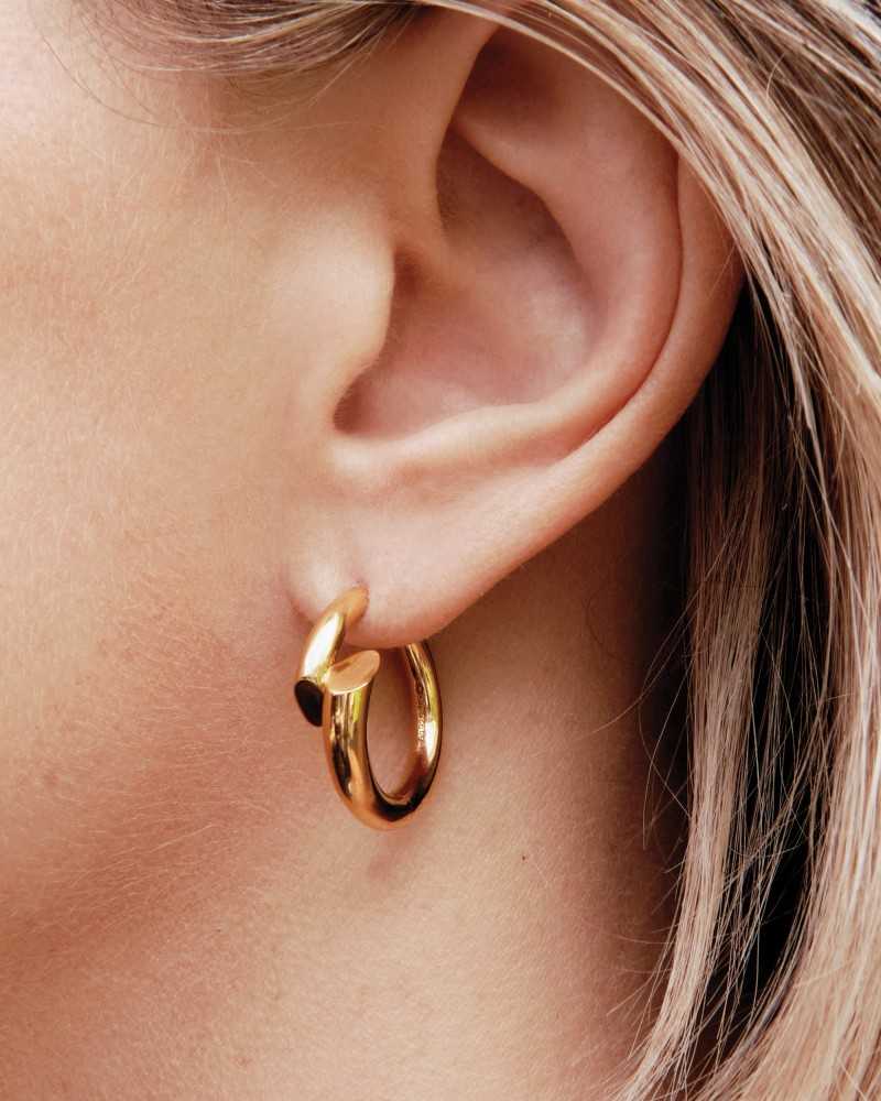 Boucle D oreille Creole Biseau - Charlotte Chesnais - Vermeil Boucle D oreille Creole Biseau - Charlotte Chesnais - Vermeil