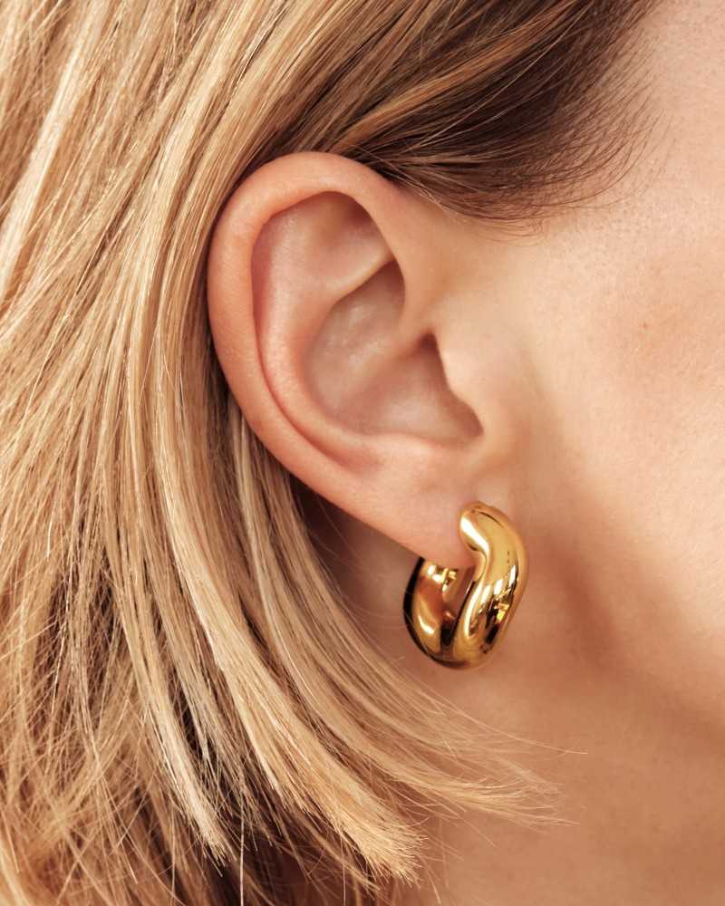 Boucle D oreille Creole Wave Blow - Charlotte Chesnais - Vermeil Boucle D oreille Creole Wave Blow - Charlotte Chesnais - Vermeil