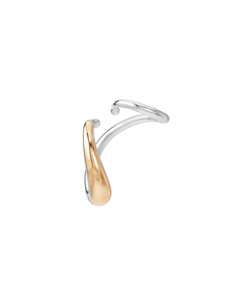 Mirage Blow Earring - Charlotte Chesnais - Vermeil / Silver Mirage Blow Earring - Charlotte Chesnais - Vermeil / Silver