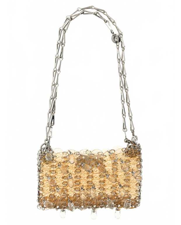 1969 Nano Crystal Resin Bag - Rabanne - Transparent Pink