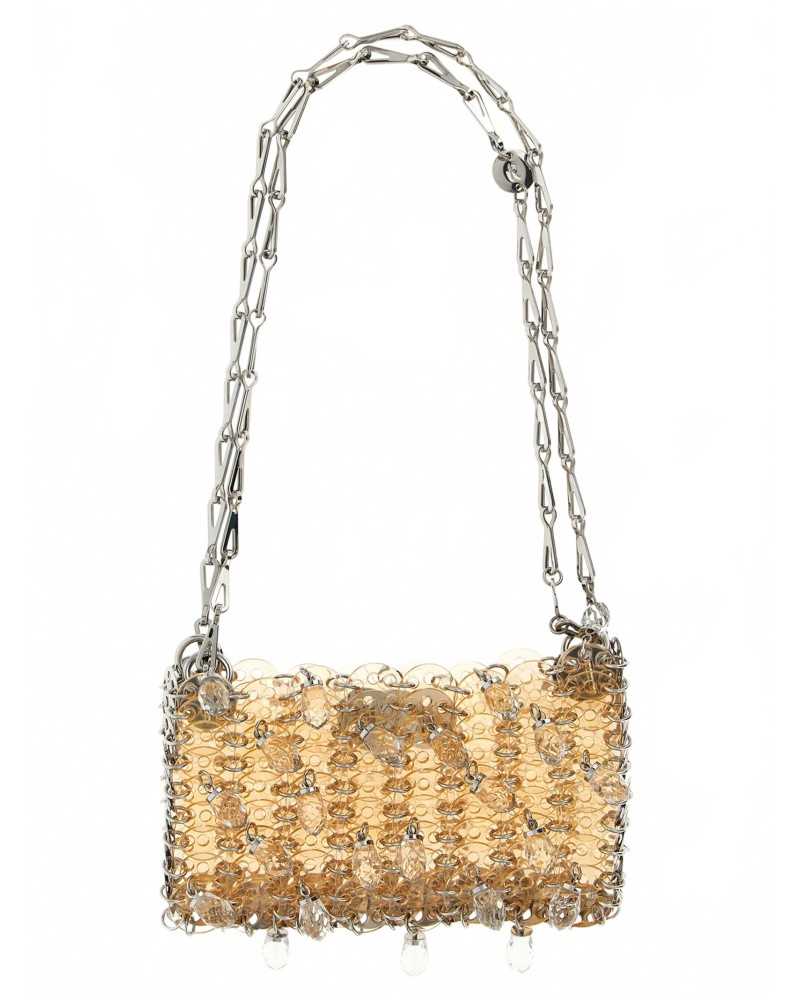 1969 Nano Crystal Resin Bag - Rabanne - Transparent Pink 1969 Nano Crystal Resin Bag - Rabanne - Transparent Pink