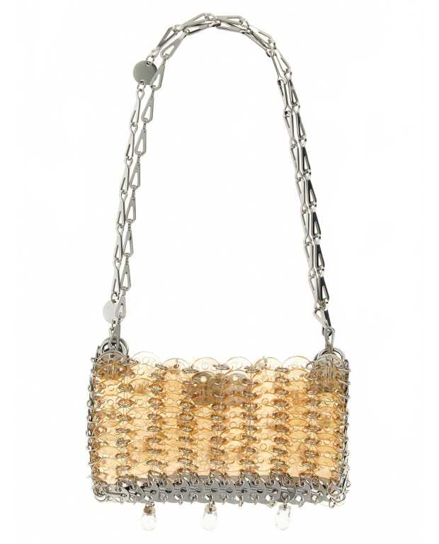 1969 Nano Crystal Resin Bag - Rabanne - Transparent Pink