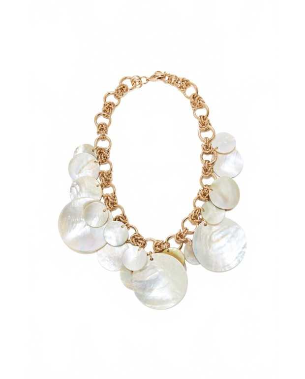 Pastilles Coquillage Necklace - Rabanne - Mother-of-pearl