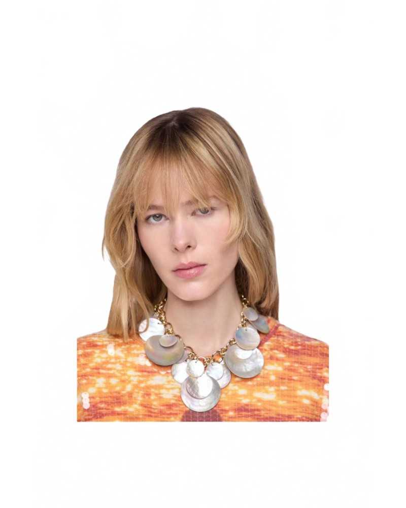 Pastilles Coquillage Necklace - Rabanne - Mother-of-pearl Pastilles Coquillage Necklace - Rabanne - Mother-of-pearl