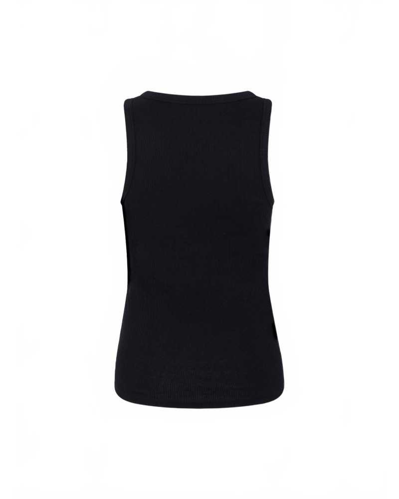 Tank Top With Piercing - Rabanne - Black Tank Top With Piercing - Rabanne - Black