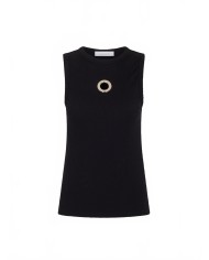 Debardeur Noir Et Detail Argent - Rabanne - Black