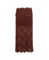Lace Midi Skirt - Rabanne - Cinamon Brown Lace Midi Skirt - Rabanne - Cinamon Brown