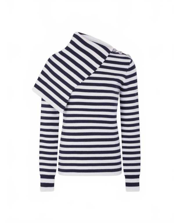 Wool Sweater - Rabanne - White / Navy