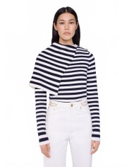 Wool Sweater - Rabanne - White / Navy Wool Sweater - Rabanne - White / Navy