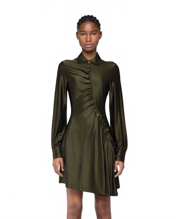 Robe Courte Drappee En Jersey - Rabanne - Khaki