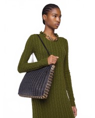 1969 Flip Leather Bag - Rabanne - Black / Gold