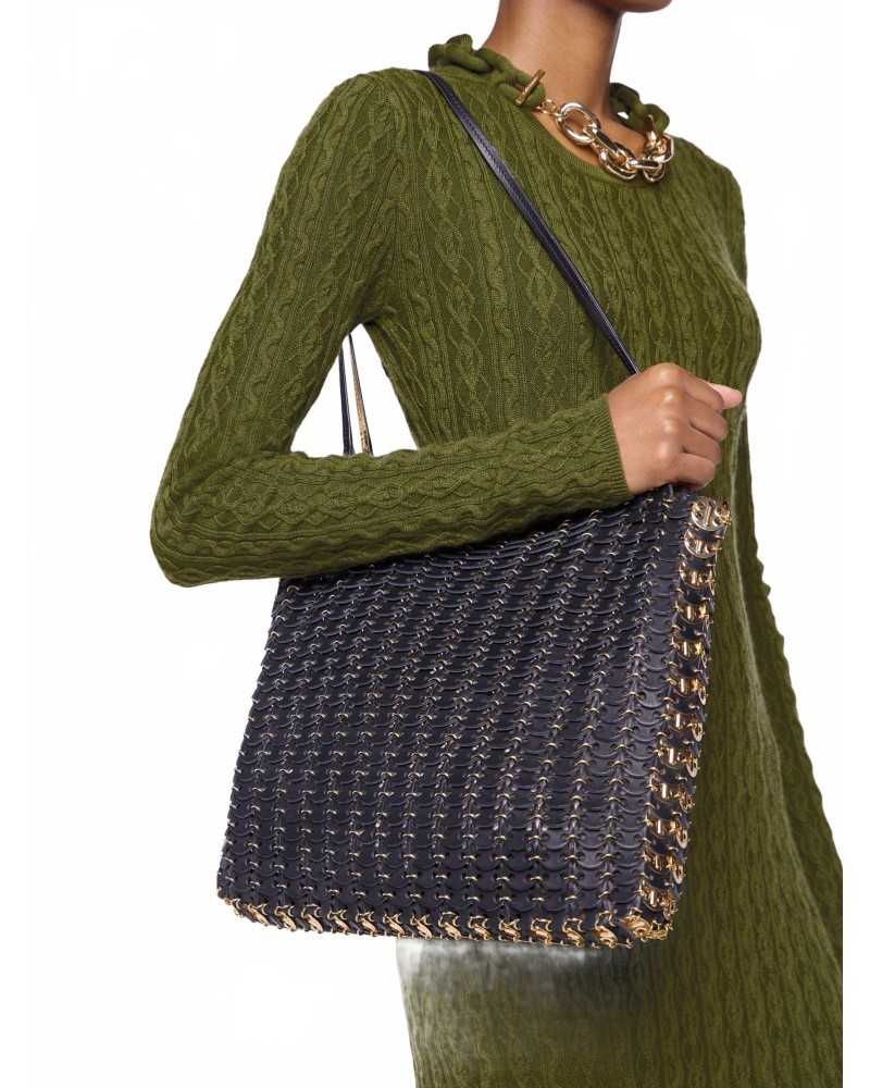 Sac 1969 Flip En Cuir - Rabanne - Black / Gold