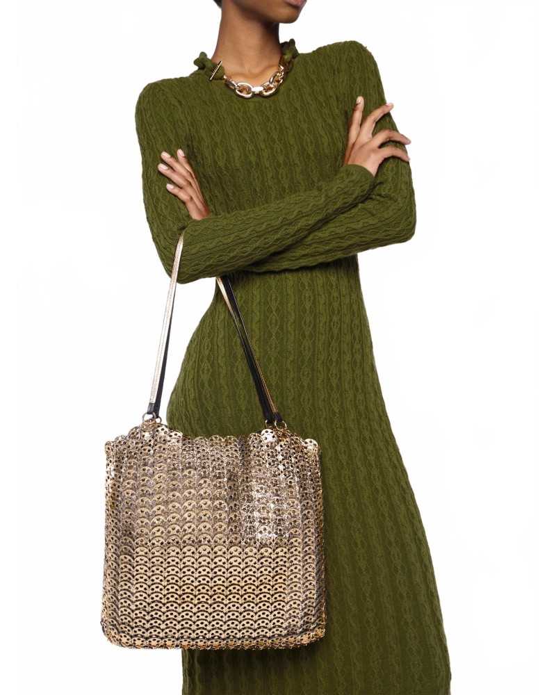 Sac 1969 Flip En Cuir - Rabanne - Black / Gold