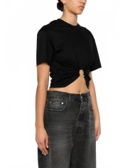 Tee Shirt Avec Piercing - Rabanne - Black