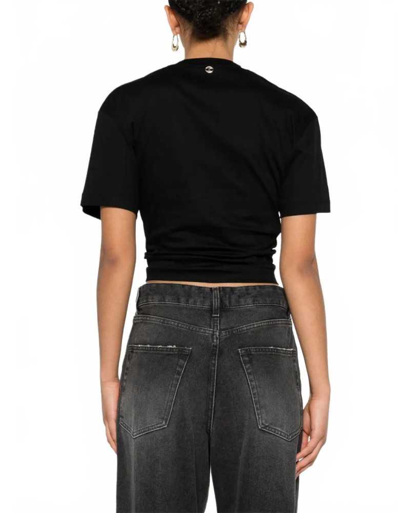 Tee Shirt With Piercing - Rabanne - Black Tee Shirt With Piercing - Rabanne - Black