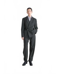 Double-Breasted Tailored Jacket - Lemaire - Coal