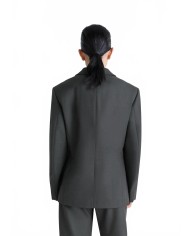Double-Breasted Tailored Jacket - Lemaire - Coal