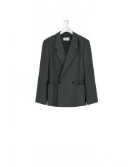 Double-Breasted Tailored Jacket - Lemaire - Coal