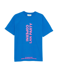 Boxy Tee Lan Party - Coperni - Blue-Pink Print