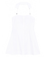 Collared Babydoll Dress - Coperni - White