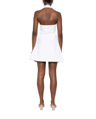 Collared Babydoll Dress - Coperni - White