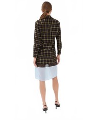 Multi Layer Shirt Dress - Coperni - Brown-Blue