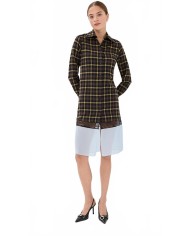 Multi Layer Shirt Dress - Coperni - Brown-Blue