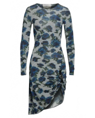 Suspended Ascii Midi Dress - Coperni - Print-Blue