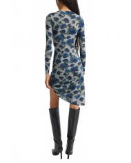 Suspended Ascii Midi Dress - Coperni - Print-Blue