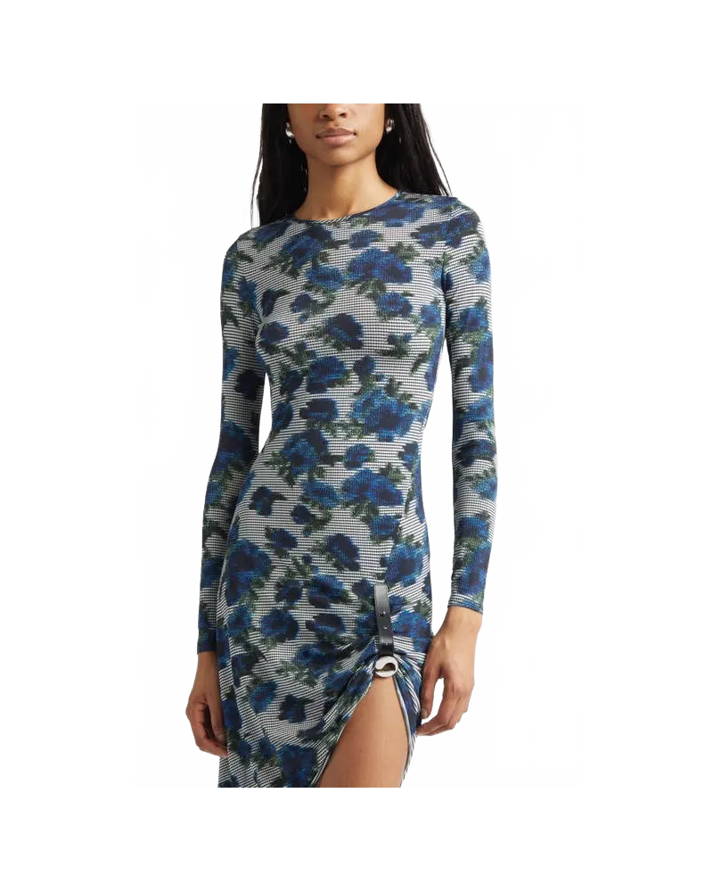 Suspended Ascii Midi Dress - Coperni - Print-Blue