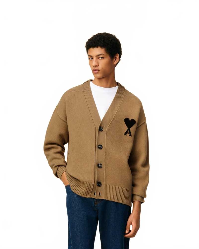 Cardigan Ami De Coeur - Ami - Brown / Black