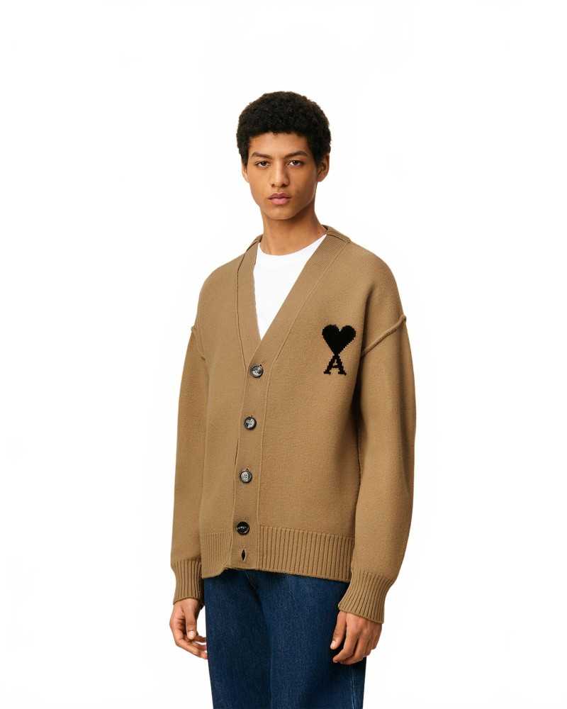 Cardigan Ami De Coeur - Ami - Brown / Black