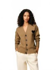 Cardigan Ami De Coeur - Ami - Brown / Black